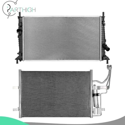 For 04 2005 2006 2007 2008 2009 Mazda 3 Car Radiator & A/C Condenser Cooling Kit - Image 1 of 4