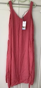 Brand New JOULES Ladies KENNA Pink Spotted Dress Size 24 - Picture 1 of 4