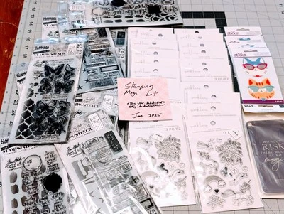 30+ ITEM MEGA LOT - Tim Holtz and Other STAMPING + STICKERS - !!Closeout Buy!! - Image 1 of 4