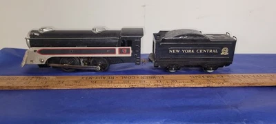 Locomotora de vapor Tin MARX de colección NUEVA YORK CENTRAL & Tender ENVÍO SIN PROBAR INCLD Foto 1 de 4