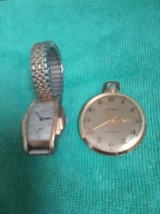 Benrus 30s Wrist&Belle Suisse Slim Pocket Windup WATCHES.Both Run abit Fast.Read - Picture 1 of 8