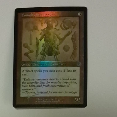 Foundry Inspector Schematic FOIL EX The Brothers War Magic the Gathering MTG - Image 1 of 3