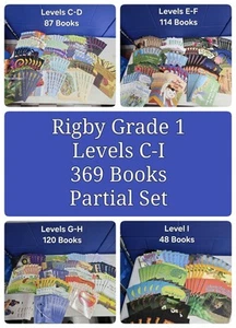 Grade 1 Rigby, Levels C-I Lot of 369 Leveled Readers Guided Reading Books HMH - Picture 1 of 5