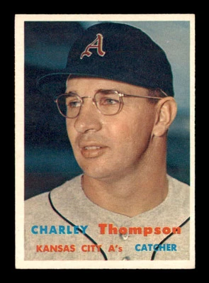 1957 Topps #142 Charley Thompson  VG/VGEX X3323588 - Image 1 of 3