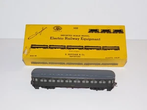 VINTAGE HO SUYDAM Brass SACRAMENTO NILES WOOD INTERURBAN COACH #220 - RARE NOS - Picture 1 of 16
