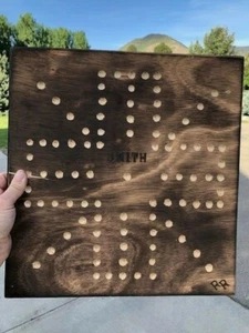 Handcrafted Rubicon Ranch Wood Wahoo/ Marble Game w/Luxury Marbles PERSONALIZED - Picture 1 of 12