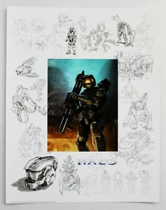 HALO Master Chief Game Concept Artwork Tribute Fine Art Giclée on Paper with COA - Picture 1 of 1