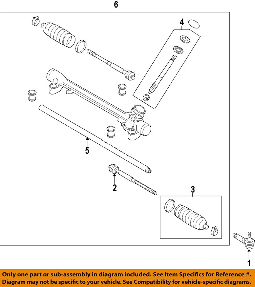 MAZDA OEM 14-17 6 Steering Gear-Outer Tie Rod End GJR932290A - Image 1 of 1
