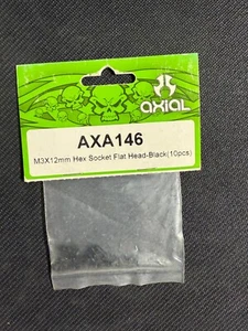 AXIAL-AXA146-M3X12MM HEX SOCKET FLAT HEAD-10 PCS. - Picture 1 of 1