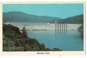 The GREAT BLUESTONE DAM RESERVOIR State PARK Near Hinton West Virginia Postcard  - Picture 1 of 2