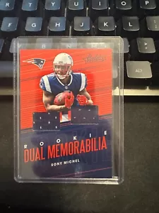 2018 Panini Absolute - Sony Michel #RDM-SM New England Patriots - RC Dual Patch - Picture 1 of 2
