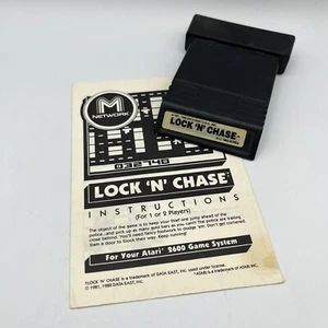 Atari 2600 - Lock 'N' Chase - Carro de juego y manual - 1982 - Probado funcionando - Imagen 1 de 8