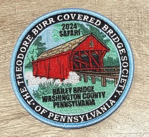 Bailey Covered Bridge Patch, Safari 2024 Washington County PA. NEW - Picture 1 of 1