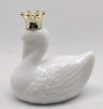 Vintage Avon Royal White Swan Gold Crown Figurine Porcelain Gift Memorabilia 