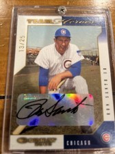 2002 Donruss Team Heroes Signatures Ron Santo Chicago Cubs HOF Numbered 13/25