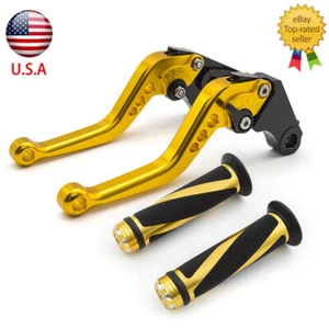 For Yamaha XT660 R/S 2004-2016 Raptor YFM660 2001-2004 Brake Clutch Levers Grips - Picture 1 of 12