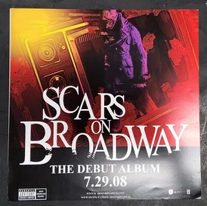 Póster de cicatrices en Broadway 12x12 ventana plana adhesiva - Imagen 1 de 1