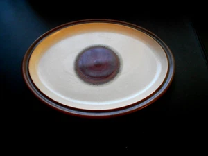 Vtg Denby Potters Wheel Rust Red Serving Plate 13.5 L x 10.25 W English Country - Picture 1 of 2