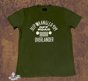 New Jeep Wrangler 4x4 Overland Mens Vintage T-Shirt - Picture 1 of 2
