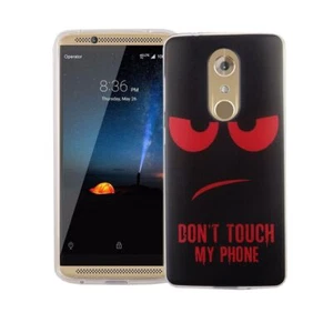 Etui na telefon komórkowy do ZTE Axon 7 Mini Dont Touch czerwone etui case cover motyw TPU nowe - Zdjęcie 1 z 3