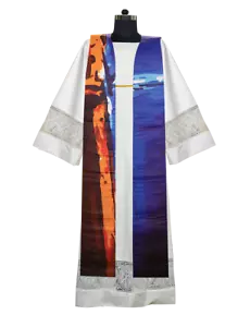 Pfarrstola aus Polyester für liturgische Feier - Bild 1 von 3
