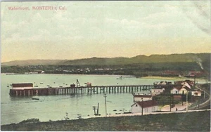 Postcard California CA Monterey Water Front Pier - Picture 1 of 2