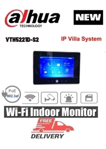 Dahua 7- inch BLACK Color Indoor Monitor VTH5221D-S2 Wifi intercom - Picture 1 of 1