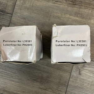 2 Oil Filters Purolator No L30381 Luberfiner No PH2905 - Picture 1 of 12