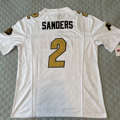 Shedeur Sanders Jersey Colorado Buffaloes Large Mens Stitched White - Image 1 of 4