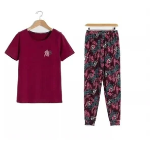 Avon Painted Leaf PJs, ladies pyjamas, BNIP, FREE POSTAGE - Picture 1 of 2