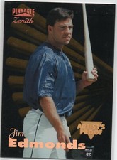 1996 Pinnacle Zenith Artist's Proofs Jim Edmonds #26 CALIFORNIA ANGELS