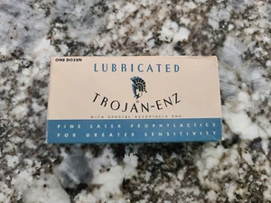 VintageTROJAN-ENZ Lubricated Prophylactics Great Advertisement Drugstore Condoms - Picture 1 of 8