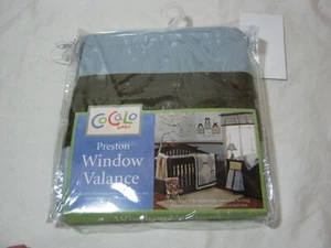Nueva cenefa para ventana CoCaLo Preston para ventana de 36"" x 48"" azul/chocolate nueva - Imagen 1 de 5