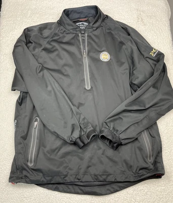 Chaqueta Sun Mountain Rainflex 1/4 Cremallera Gris PGA Golf XL Impermeable Foto 1 de 4