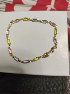 Fashion Jewelry Rainbow Stone Bracelet - Picture 1 of 2
