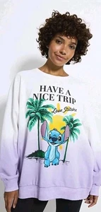 Official Disney Lilo & Stitch Womens Sweatshirt Size 24-26 New - Picture 1 of 1