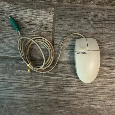 Vintage Hewlett Packard (HP) M-S34 Wired Track Ball Computer Mouse - Image 1 of 3