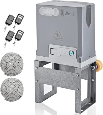 Abridor Automático de Puerta Corredera 3300 Lb Jieli - Motor 550W, Puerta 40 Pies, 4 Mandos a Distancia Foto 1 de 4