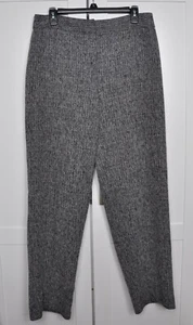 Christopher & Banks 10 Black White rayon/poly blend Jaccardish Dress Pants - Picture 1 of 6