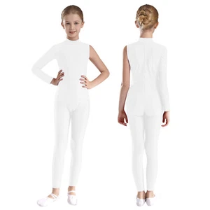 Kids Girls Leotard Fitness Jumpsuit Training Bodysuit Gymnastics Dancewear Yoga - Picture 1 of 58