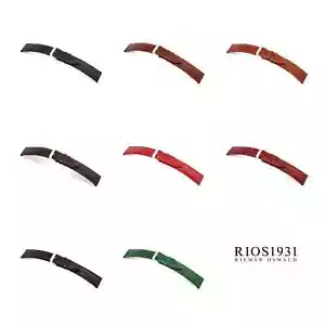 RIOS1931 Brazil - Uhrenarmband mit Krokodilnarbung geprägt (70) - 8 Farben - Bild 1 von 10