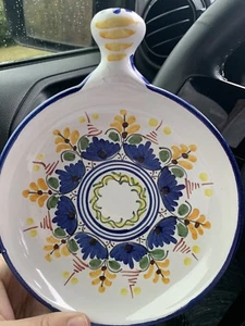Talavera Pottery From Spain Decorative Bowl  COBALT BLUE - Picture 1 of 5