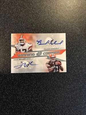 Upper Deck SPX Braylon Edwards Travis Wilson 2006 combos ganadores automático #43/50 Foto 1 de 3