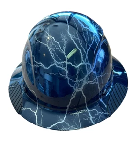 Custom Translucent Blue Lightning Kohlefaser Lift DAX Kohlefaser FB HardHat - Bild 1 von 11