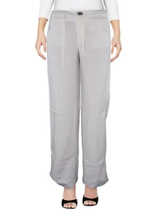 Liu Jo Pantalone Donna Taglia 29 30 Bianco Swarosky Gamba Larga Coulisse Cotone - Imagen 1 de 24