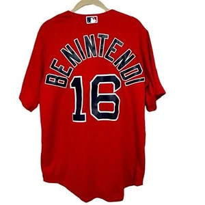 NWT Majestic Red Sox Andrew Benintendi 16 Jersey Sz M Red - Picture 1 of 8