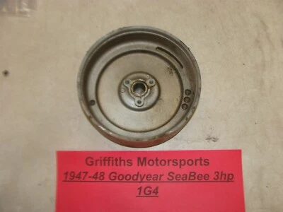 1947-48 1G4 Goodyear Sea-Bee outboard motor 3hp OMC Gale flywheel - Image 1 of 4