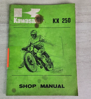 1973 Kawasaki KX250 Shop Manual OEM Part No. 99997-706 Dirt Bike Racer A - Image 1 of 4