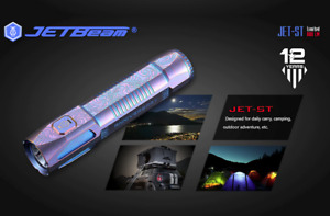 JETBeam JET-ST Cree XP-L HI LED Limited Edition Titanium Flashlight+18650 batter