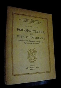 Sigmund Freud PSICOPATOLOGIA DELLA VITA QUOTIDIANA / Astrolabio 1948 - Imagen 1 de 1